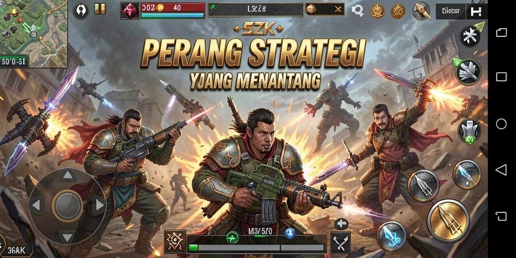 Tampilan gameplay strategis yang menarik di 5ZK.