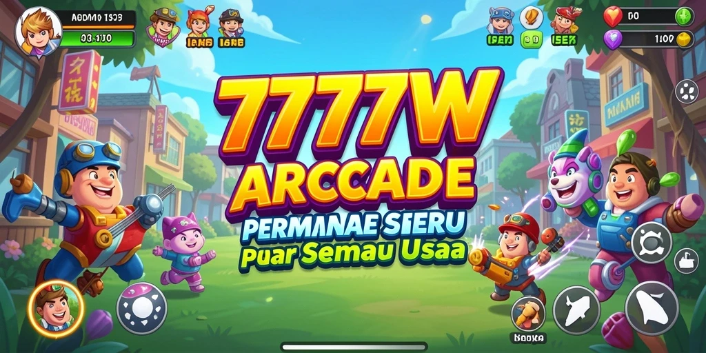 Tampilan gameplay seru di 7777W dengan berbagai tantangan.