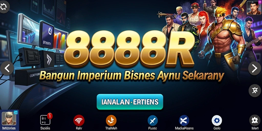 Screenshot utama 888R menampilkan gameplay Tycoon yang menarik.