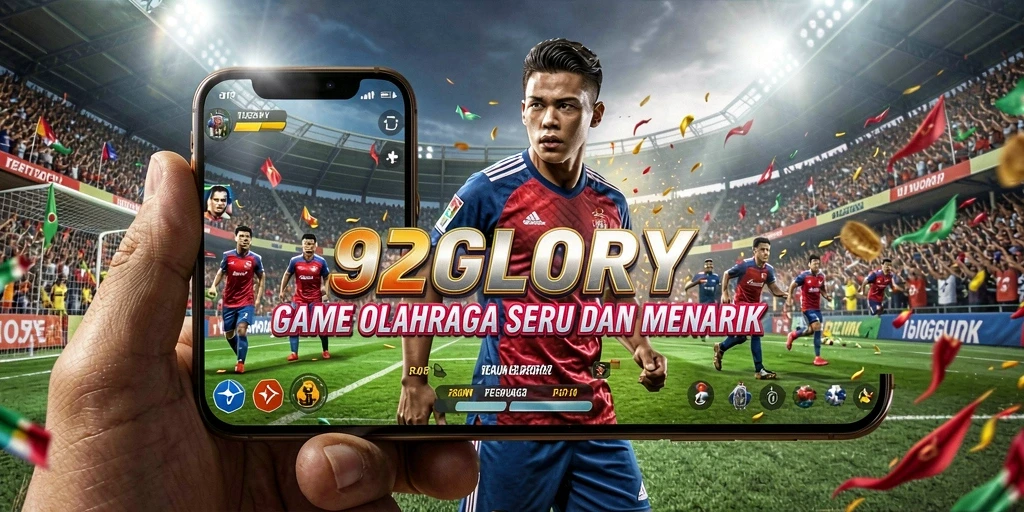 Tangkapan layar 92GLORY dengan aksi pertandingan seru.