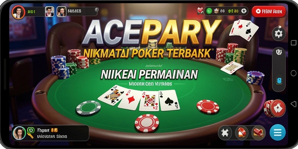 Tampilan gameplay ACEPARTY yang menegangkan dan mendebarkan.