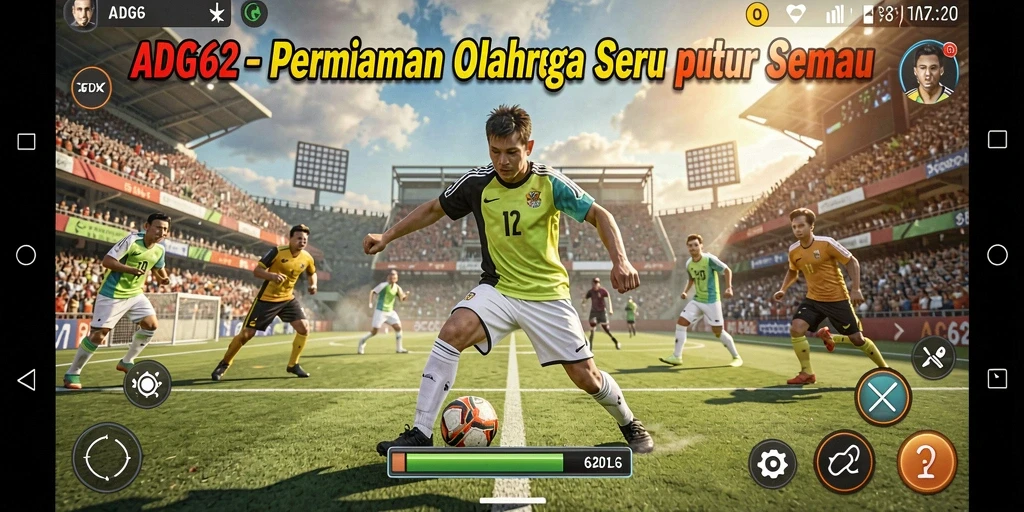 Tampilan menakjubkan dari gameplay olahraga di ADG62.