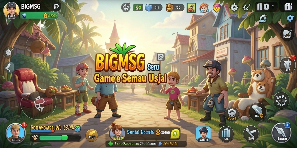 Screenshot menunjukkan gameplay seru dan antarmuka pengguna yang menarik.