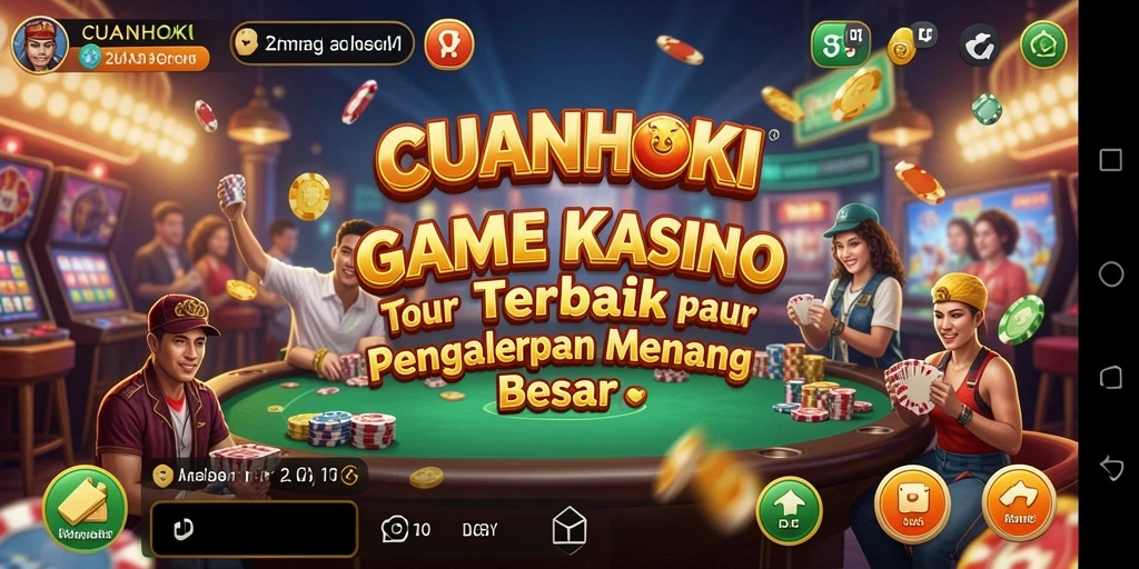 Tampilan menarik gameplay Kasino dalam CUANHOKI yang seru dan menguntungkan.