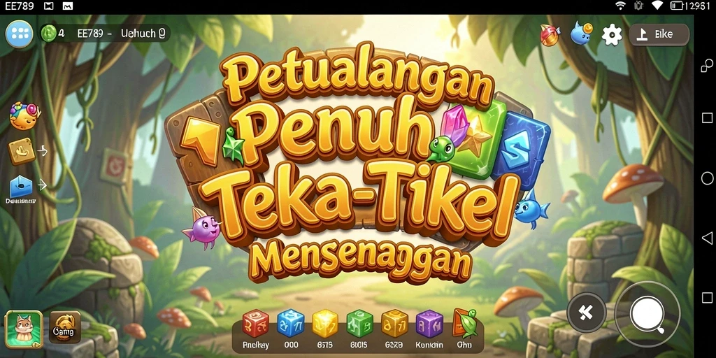 Screenshot gameplay EE789 menunjukkan serunya menyelesaikan teka-teki dengan strategi.