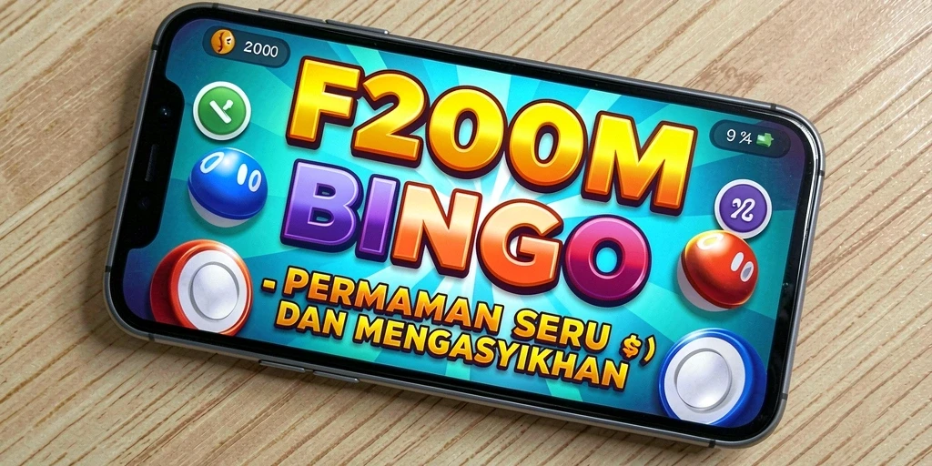 Gameplay seru F200M dengan suasana Bingo yang mengasyikkan.