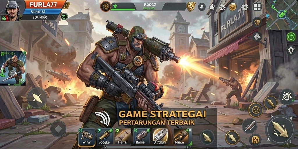 Tampilan menarik gameplay FURLA77 dengan strategi yang mendebarkan.