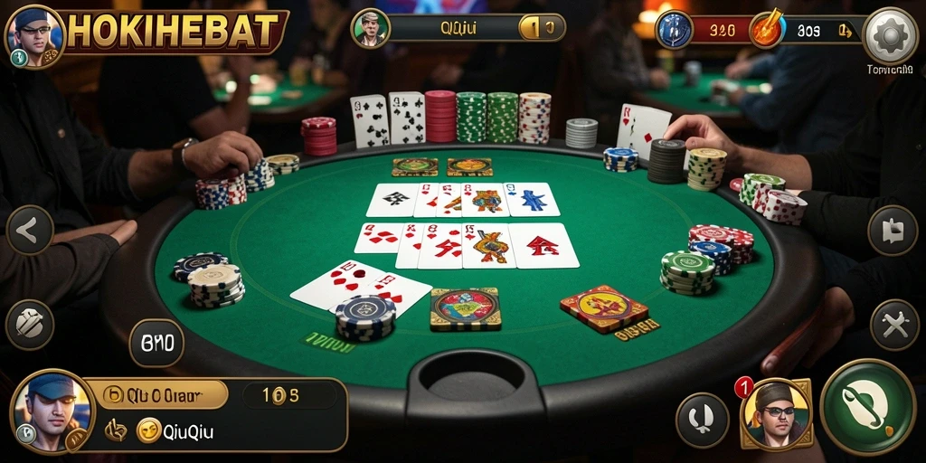 Screenshot menampilkan gameplay seru dari HOKIHEBAT QiuQiu.