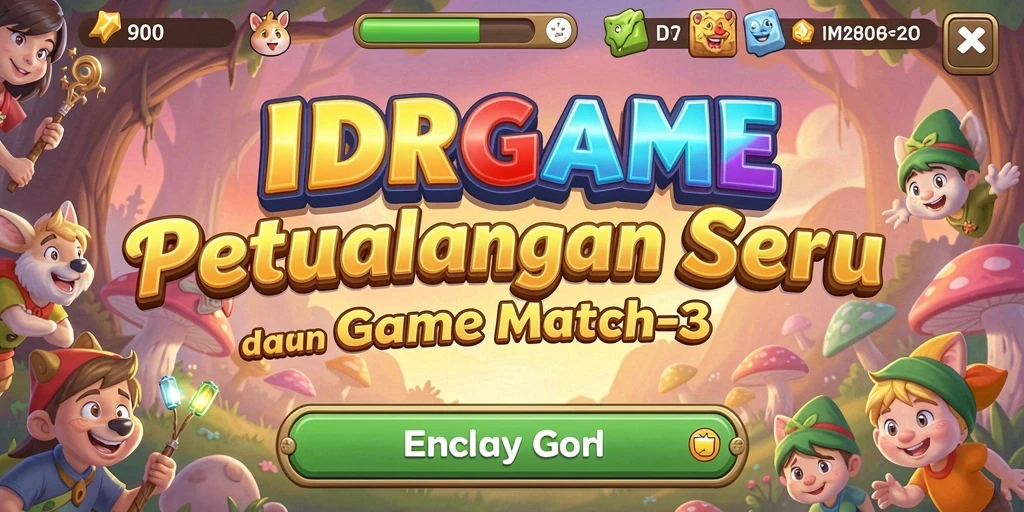 Tampilan menarik dari gameplay IDRGAME Match-3, siap untuk tantangan!
