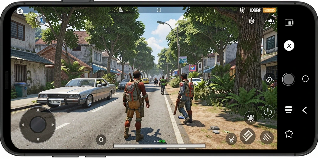 Tampilan screenshot utama IDRRP menampilkan gameplay simulasi yang mendalam.