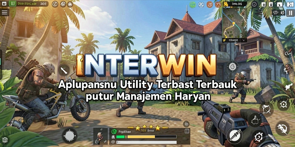 Tampilan antarmuka aplikasi INTERWIN yang sederhana dan intuitif.