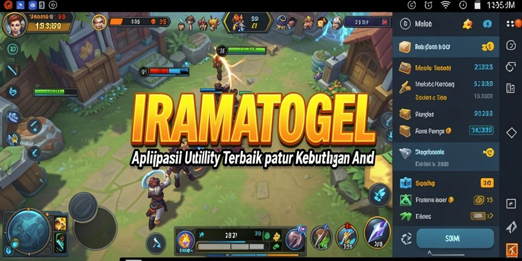 Tampilan menarik dari IRAMATOGEL dengan berbagai fitur bermanfaat.