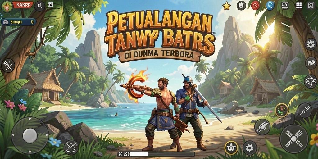 Tampilan gameplay KAKRP menampilkan eksplorasi dunia yang luas dan menakjubkan.