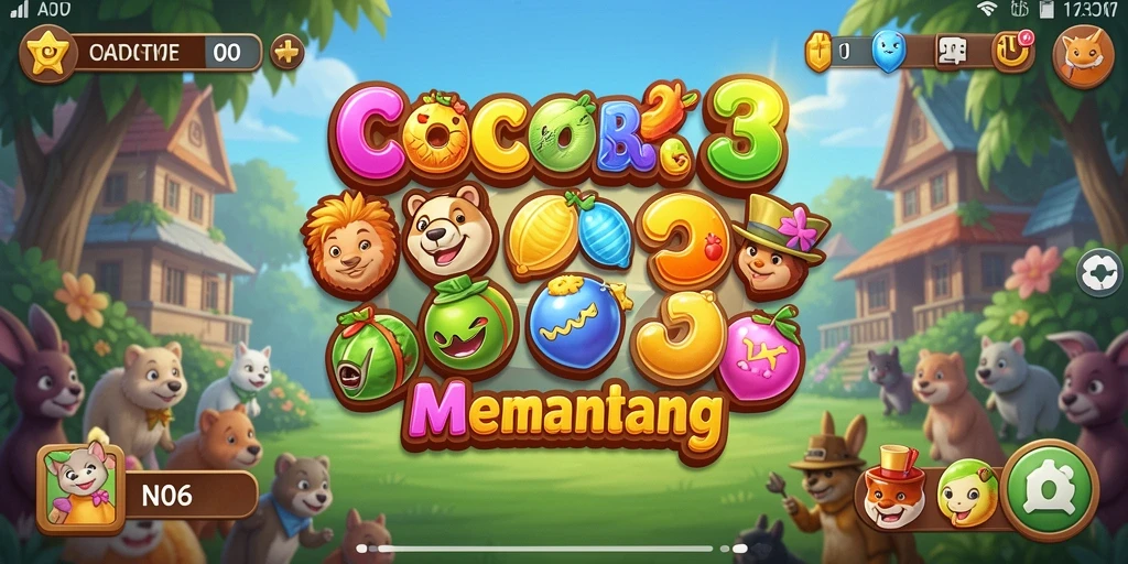 Tangkapan layar menampilkan gameplay seru N06 dengan aksi mencocokkan permata yang mendebarkan.
