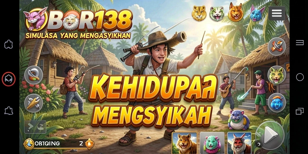 Tampilan gameplay OBOR138 yang menarik dengan karakter yang dapat disesuaikan.