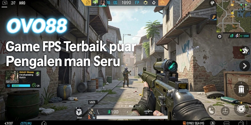 Tangkapan layar OVO88 menampilkan aksi seru dalam game FPS.