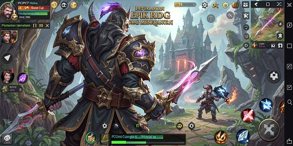 Tampilan permainan RPG yang menarik dan penuh petualangan.