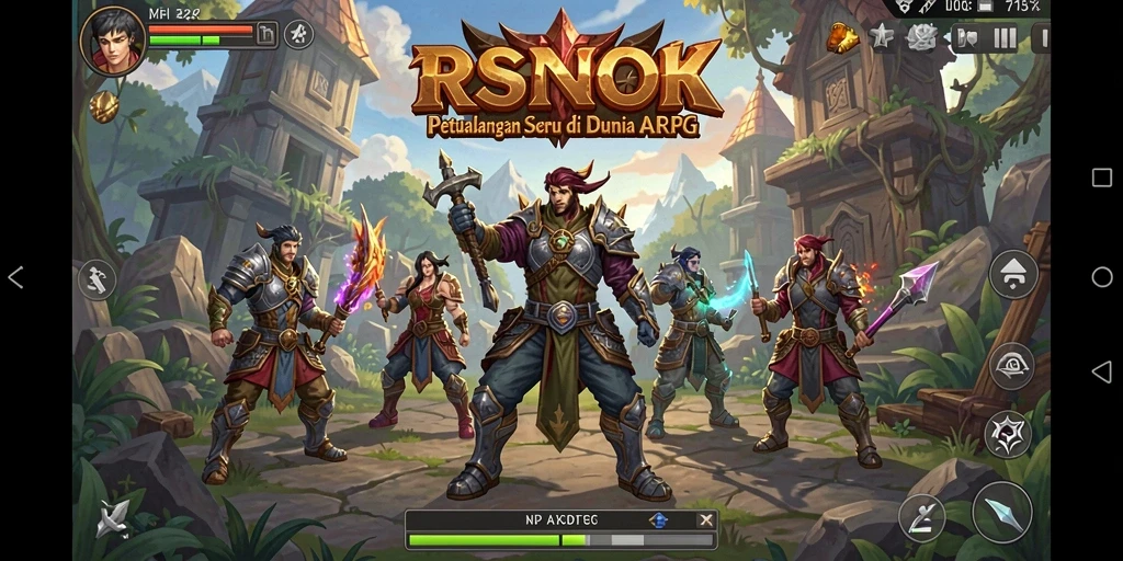 Tampilan menakjubkan dari gameplay ARPG RSNOK