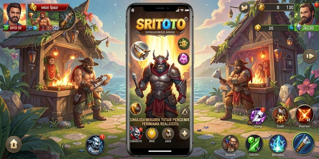 Tampilan gameplay SRITOTO yang menakjubkan dan imersif.
