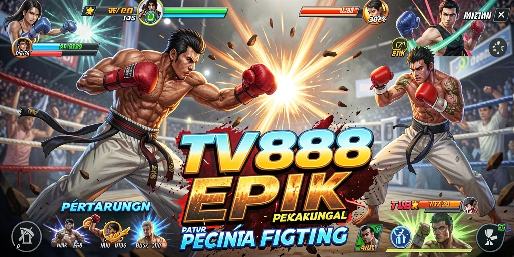 Gameplay mendebarkan dalam pertarungan epik TV888.